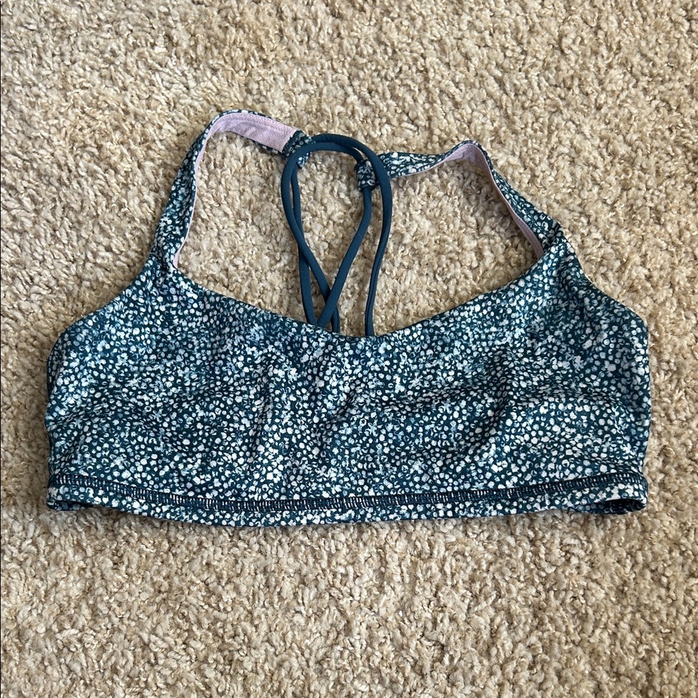lululemon athletica Blue and White Sports Bra
